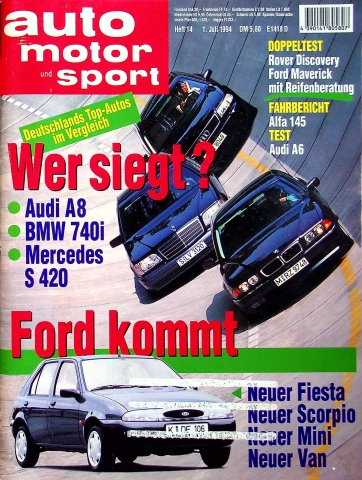 Deckblatt Auto Motor und Sport (14/1994)
